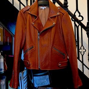 Brown leather Rebecca minkoff jacket